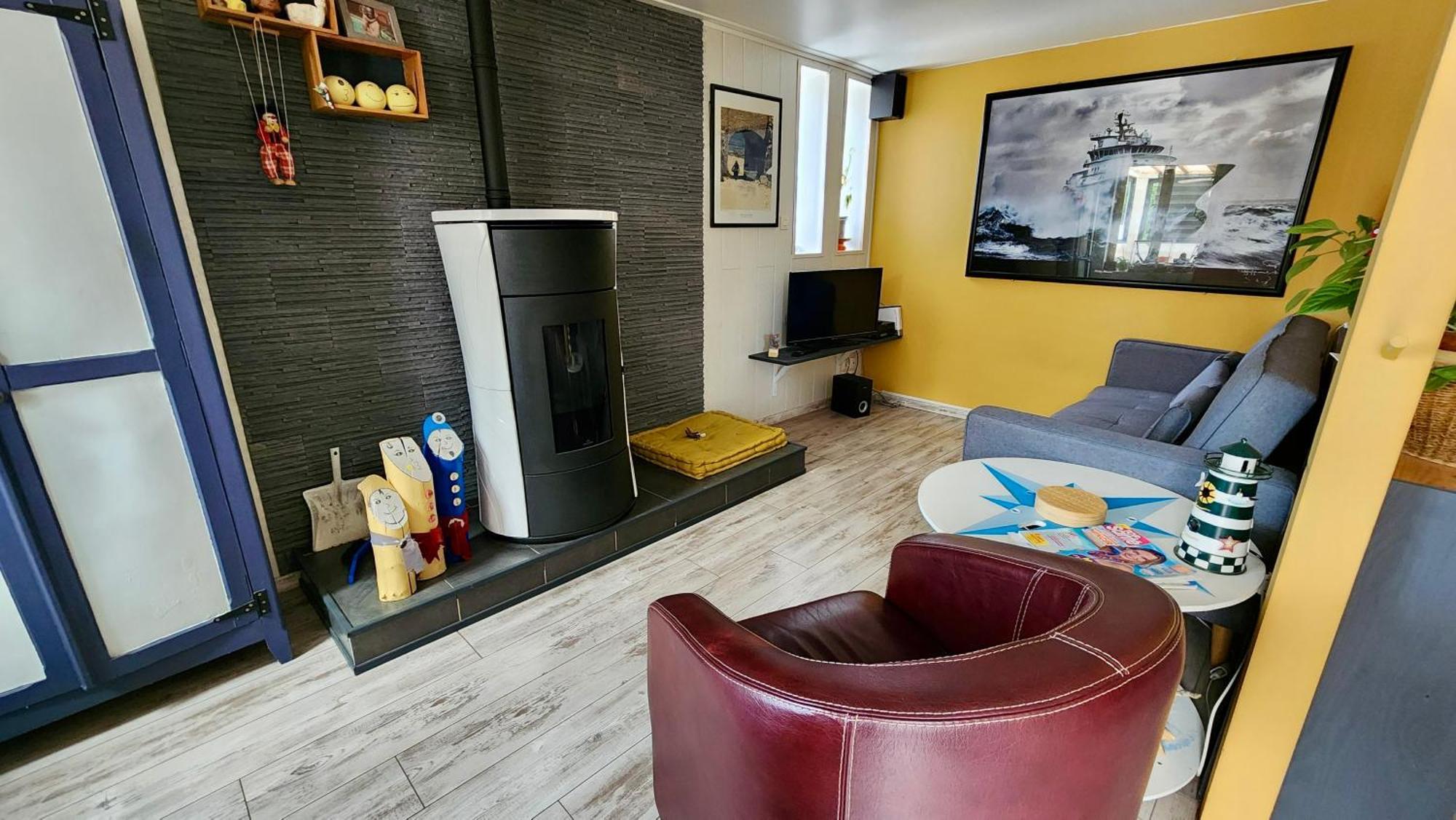 La Petite Maison En Bois Bleue Quiberville Екстер'єр фото