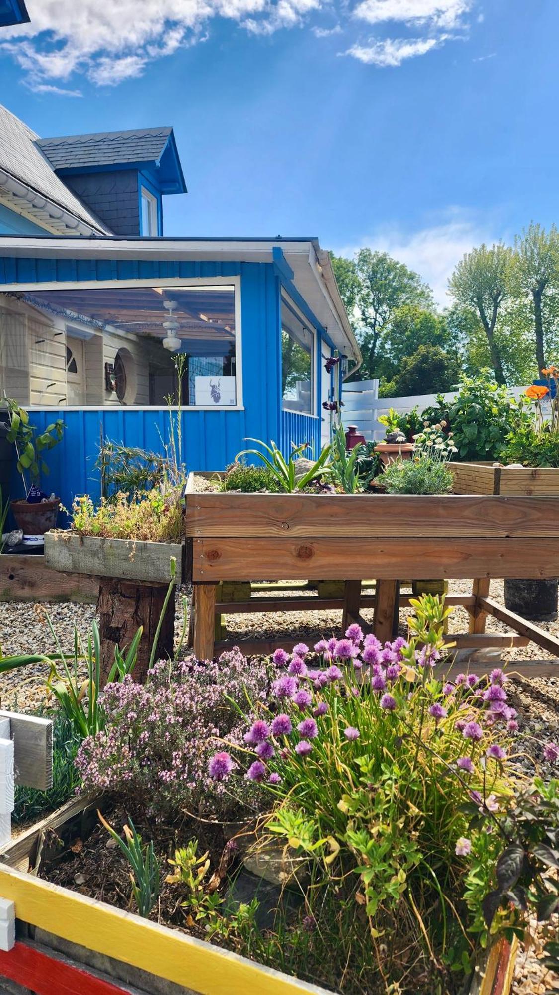 La Petite Maison En Bois Bleue Quiberville Екстер'єр фото