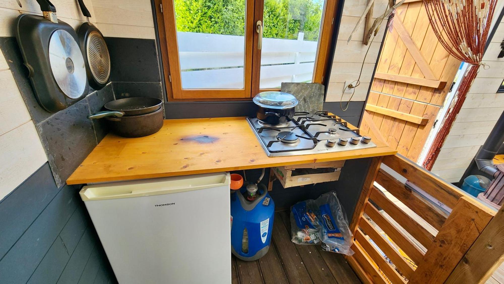 La Petite Maison En Bois Bleue Quiberville Екстер'єр фото