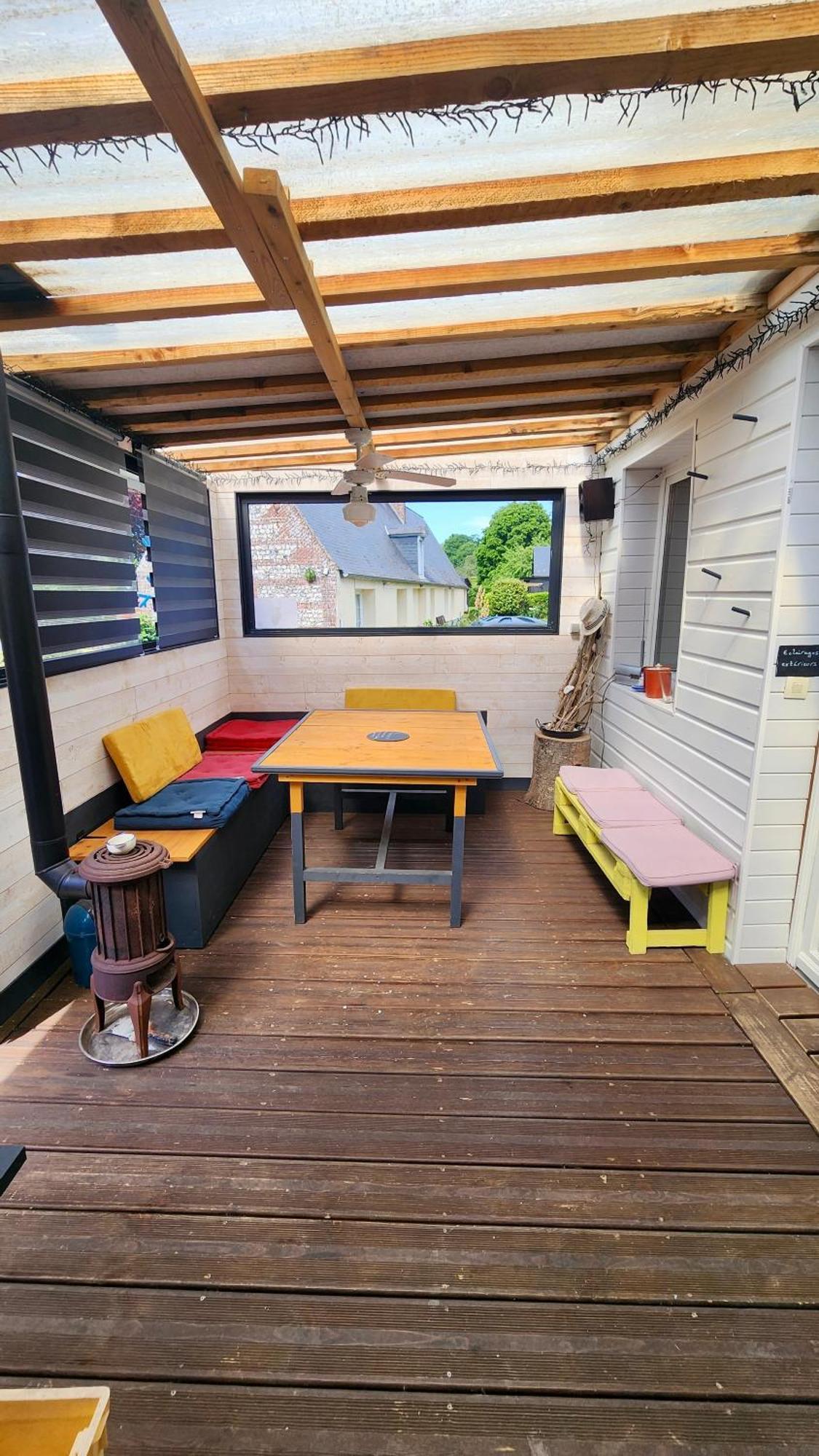 La Petite Maison En Bois Bleue Quiberville Екстер'єр фото
